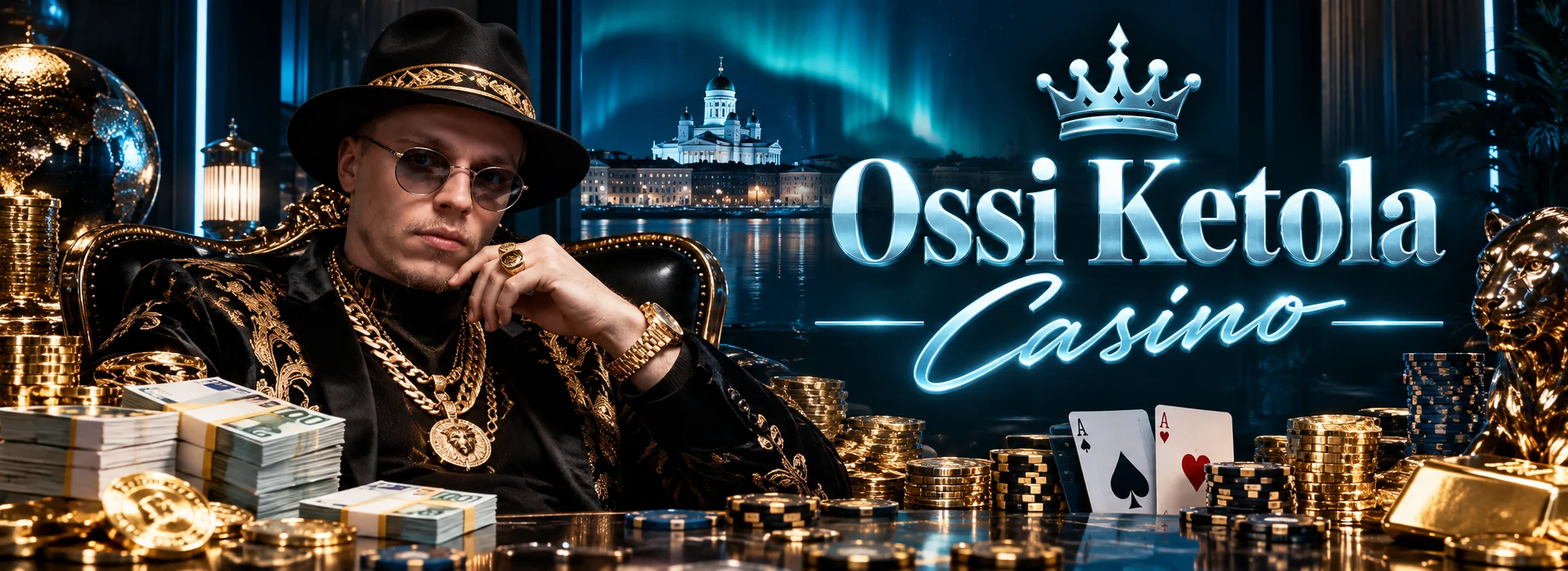 Ossi Ketola Casinon tervetuliaisbonus 500 € ja 200 ilmaiskierrosta